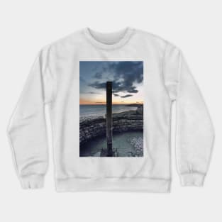 Seafront at Weston-super-Mare Crewneck Sweatshirt